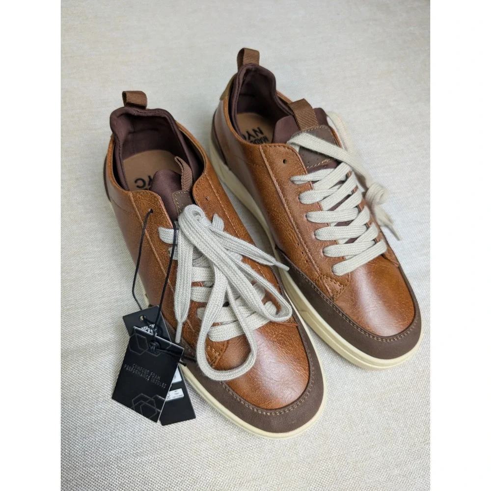 Madden NYC Markk Court Casual Mens Size 8 Brown NWT Low Top Sneakers